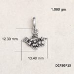 Flying Lord Hanuman Pendant Plain 925 Silver