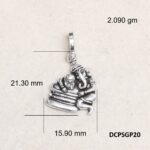 Lord Shiva & Ganesha Love Pendant Plain 925 Silver