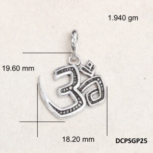 Om Pendant Plain 925 Silver