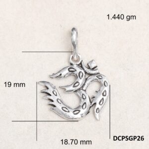 Om Pendant Plain 925 Silver