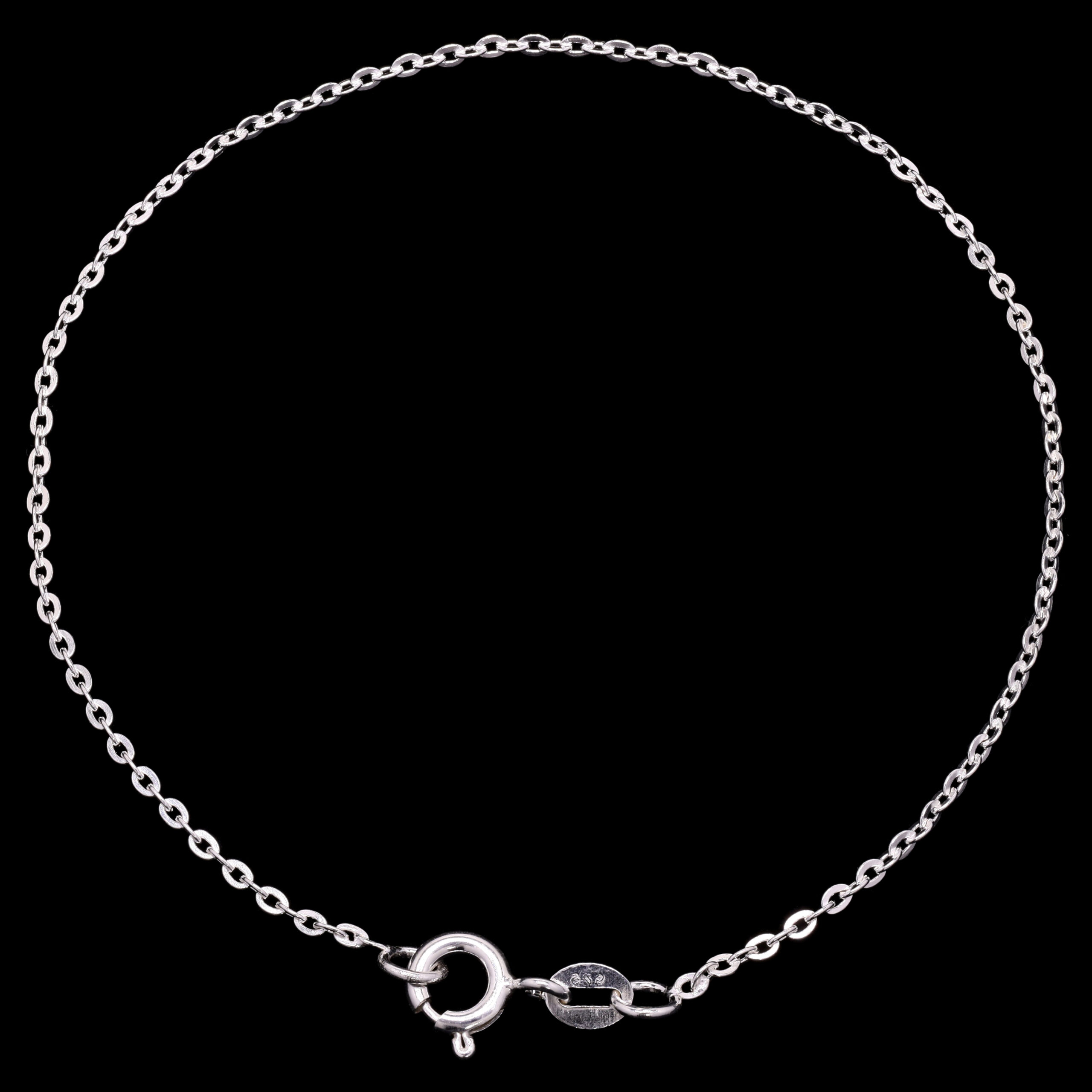 Medium star cut bracelet plain 925 Silver.