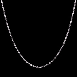 Medium star cut chain plain 925 Silver.