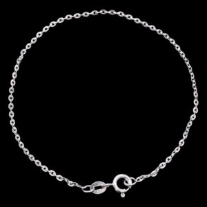Large star cut bracelet plain 925 Silver.