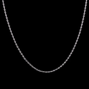 Large star cut chain plain 925 Silver.