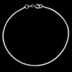 Snake chain plain bracelet 925 Silver.