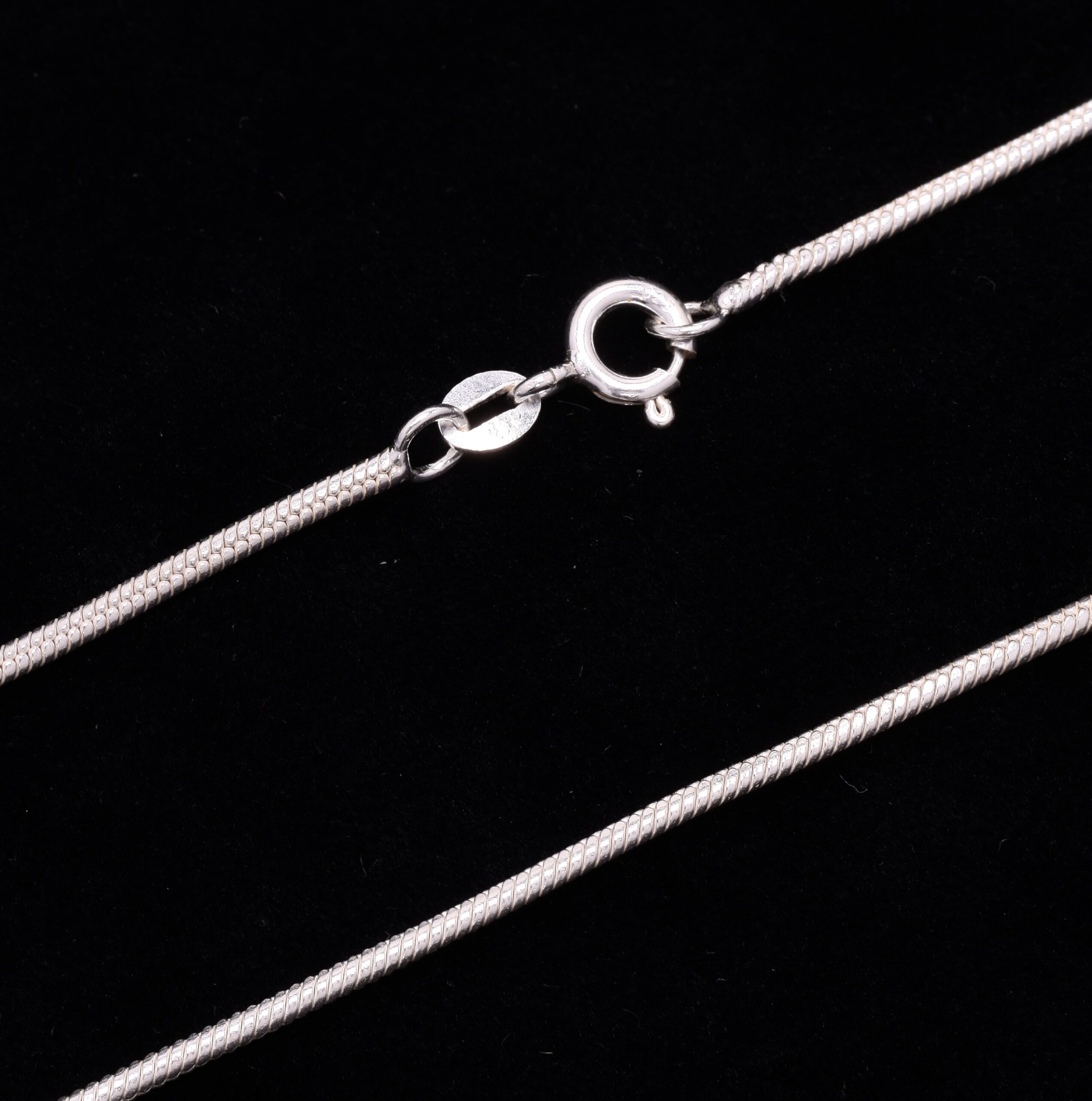 Snake chain plain chain 925 Silver. - Image 2