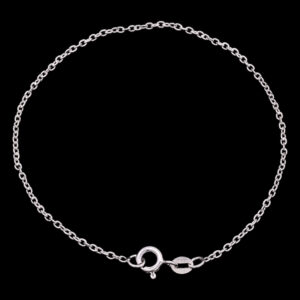 Large anchor chain bracelet plain 925 Silver.