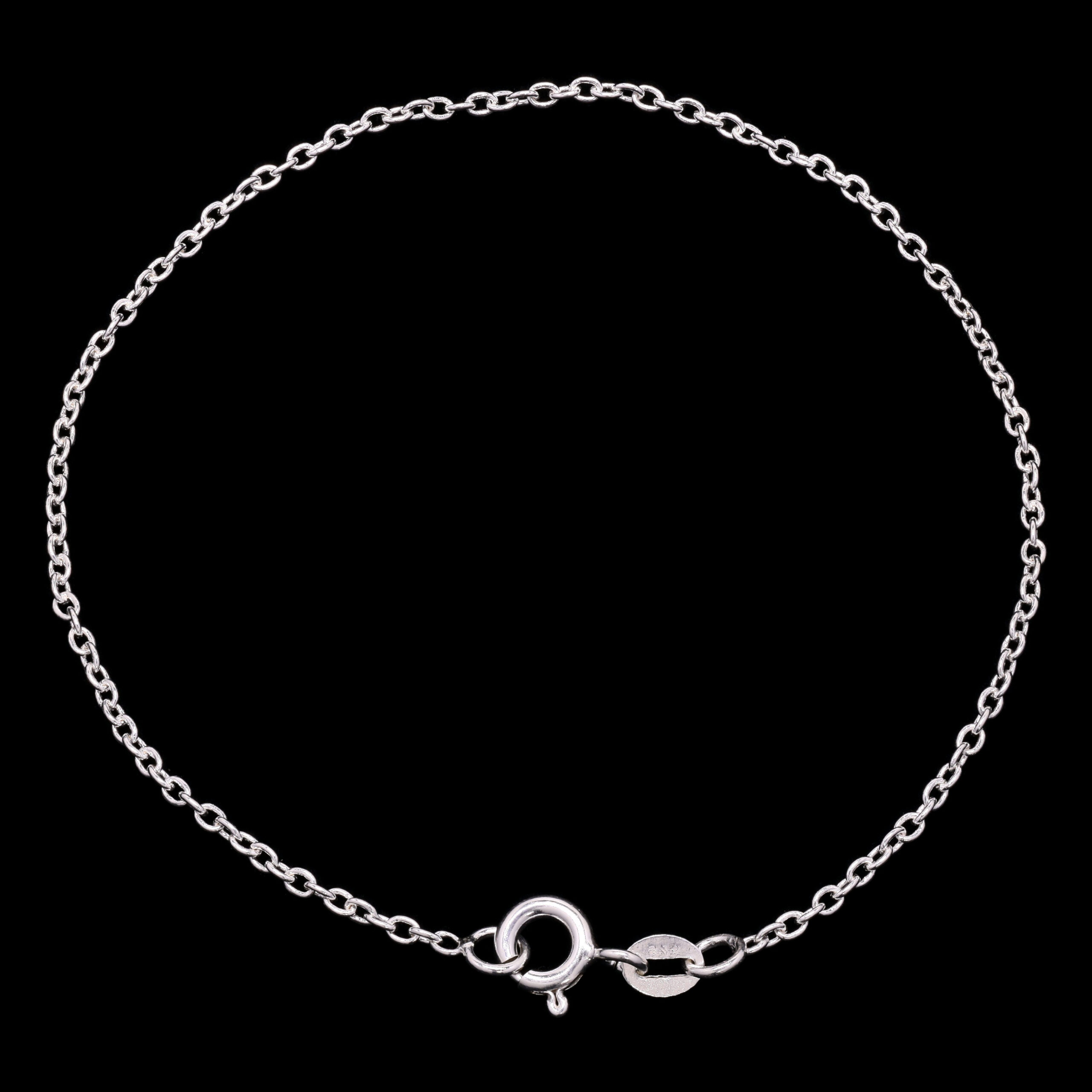 Large anchor chain bracelet plain 925 Silver.