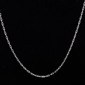 Small paperclip chain plain 925 Silver.