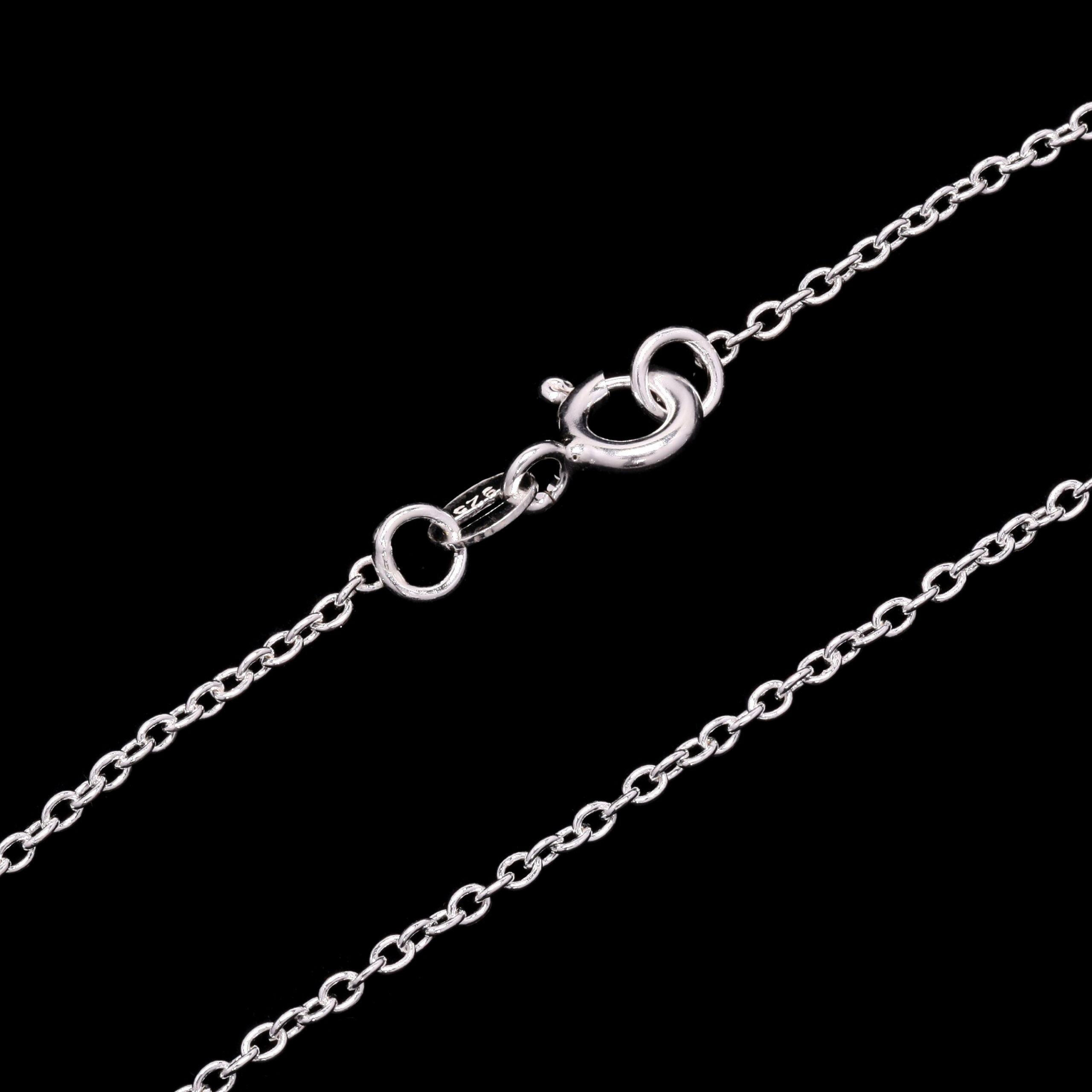 Medium anchor chain bracelet plain 925 Silver. - Image 2