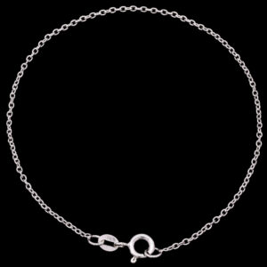 Medium anchor chain bracelet plain 925 Silver.