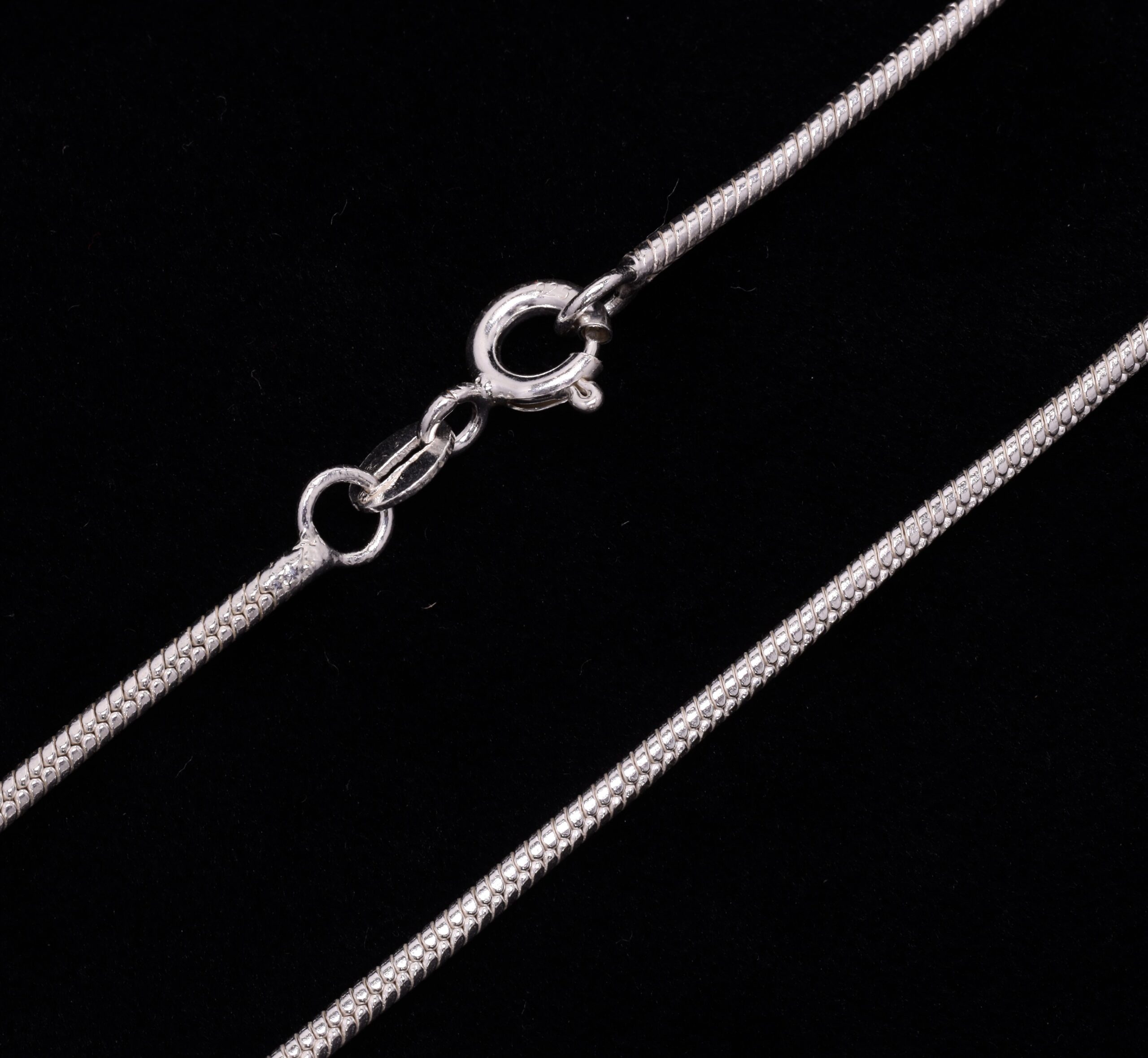 Snake chain plain bracelet 925 Silver. - Image 3