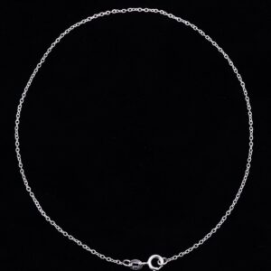 Medium anchor chain anklet plain 925 Silver.
