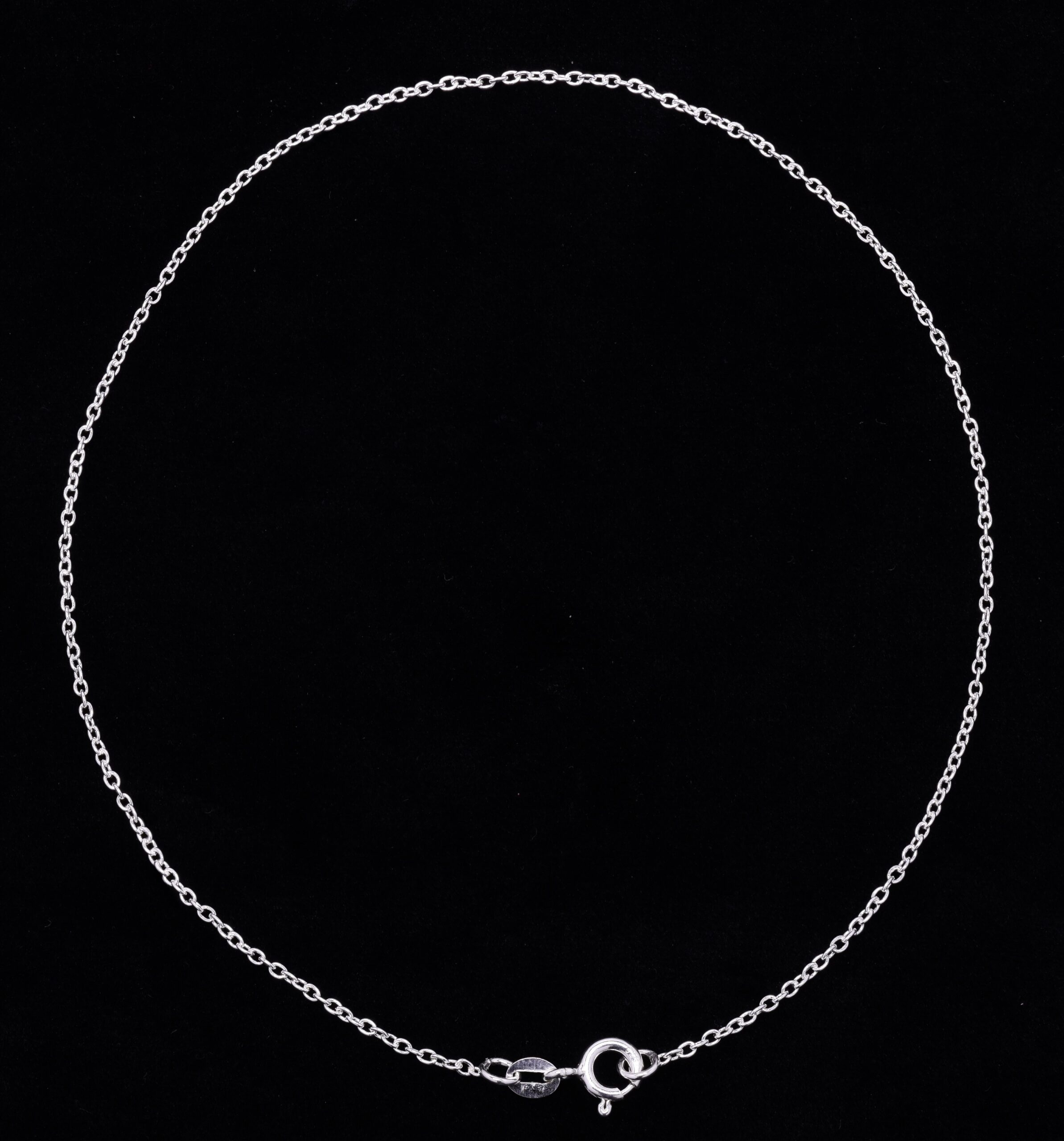 Medium anchor chain anklet plain 925 Silver.