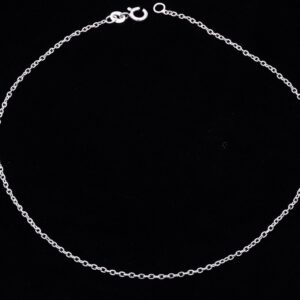 Large anchor chain anklet plain 925 Silver.