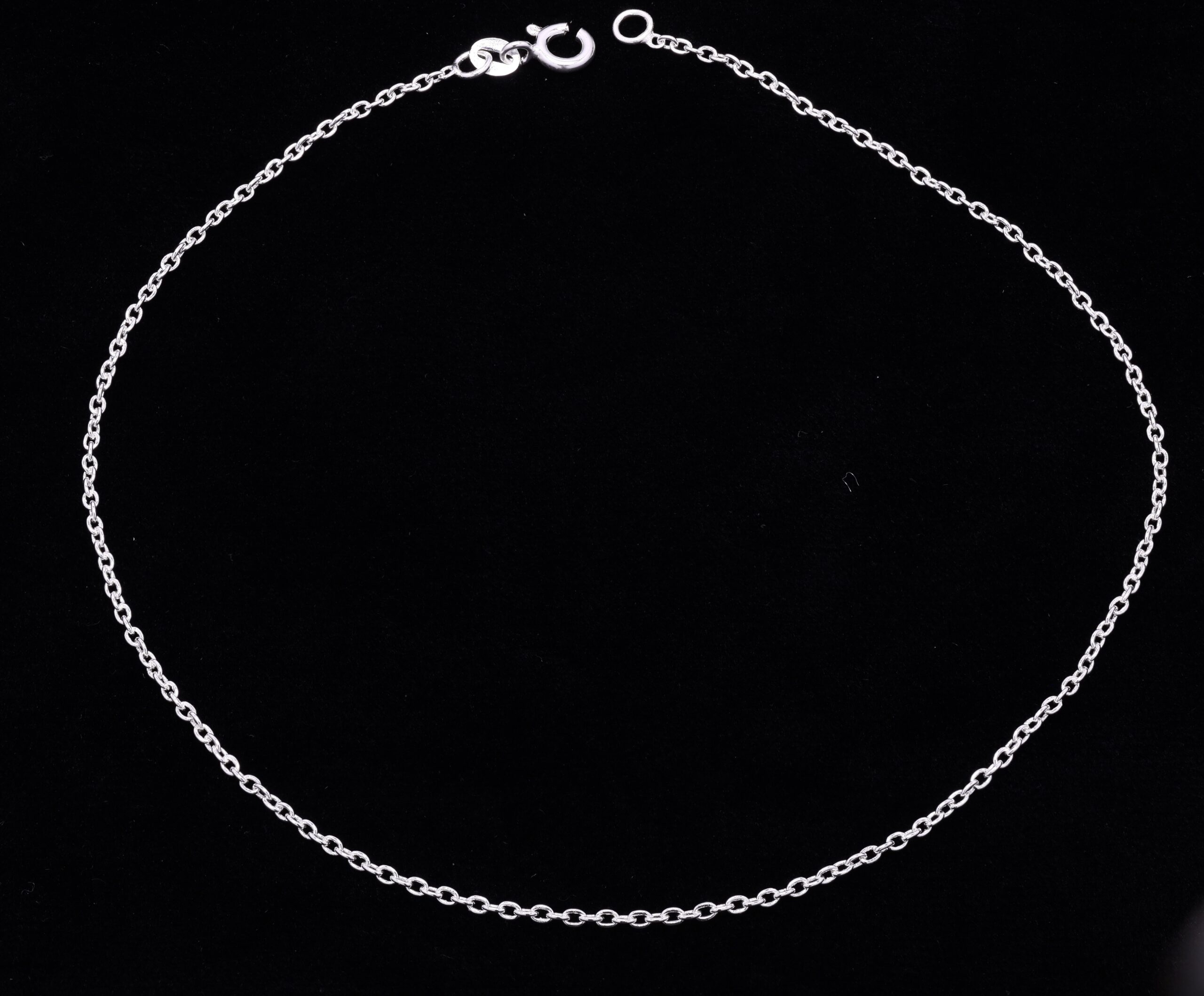 Large anchor chain anklet plain 925 Silver.