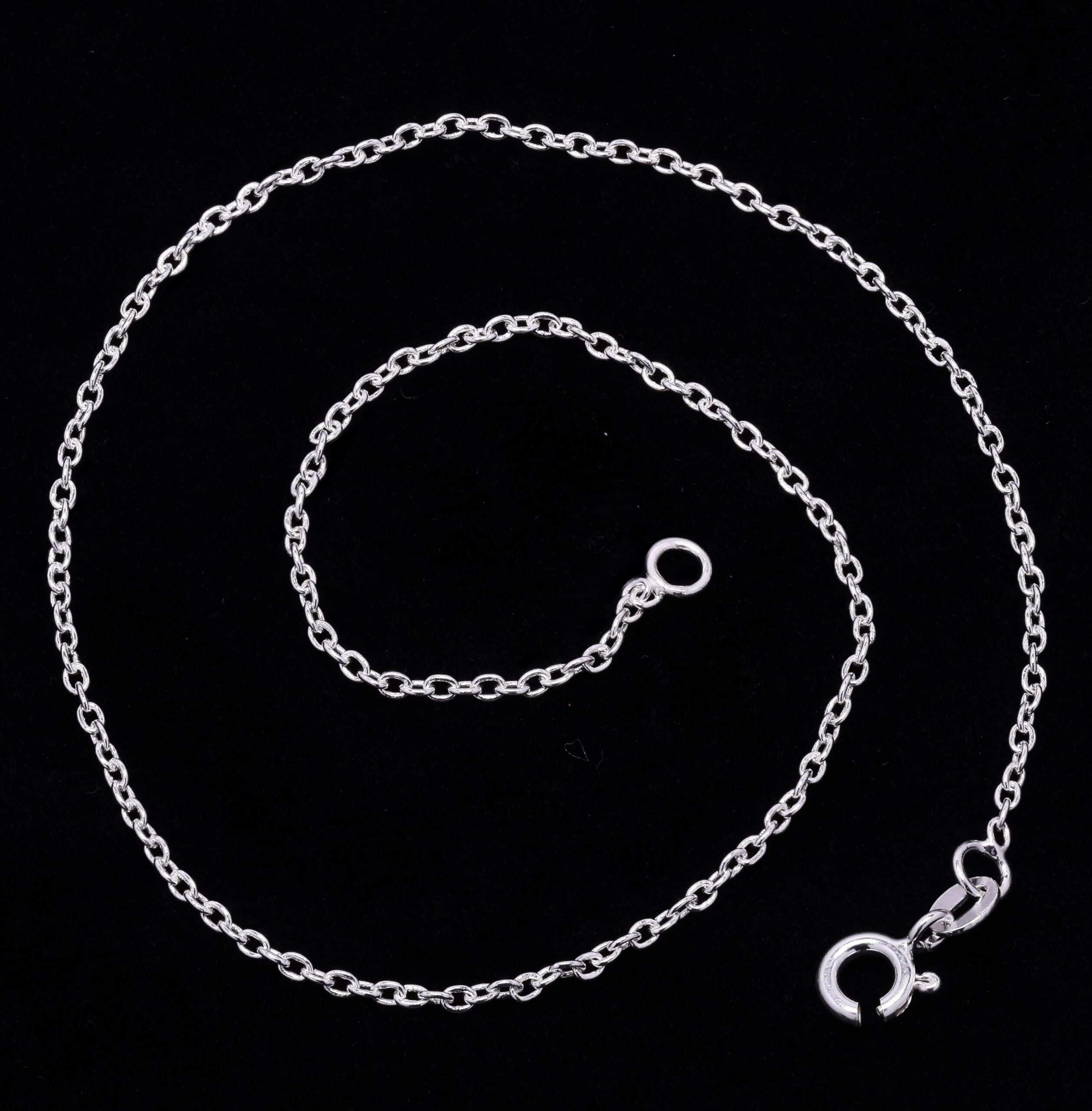 Large anchor chain anklet plain 925 Silver. - Image 3