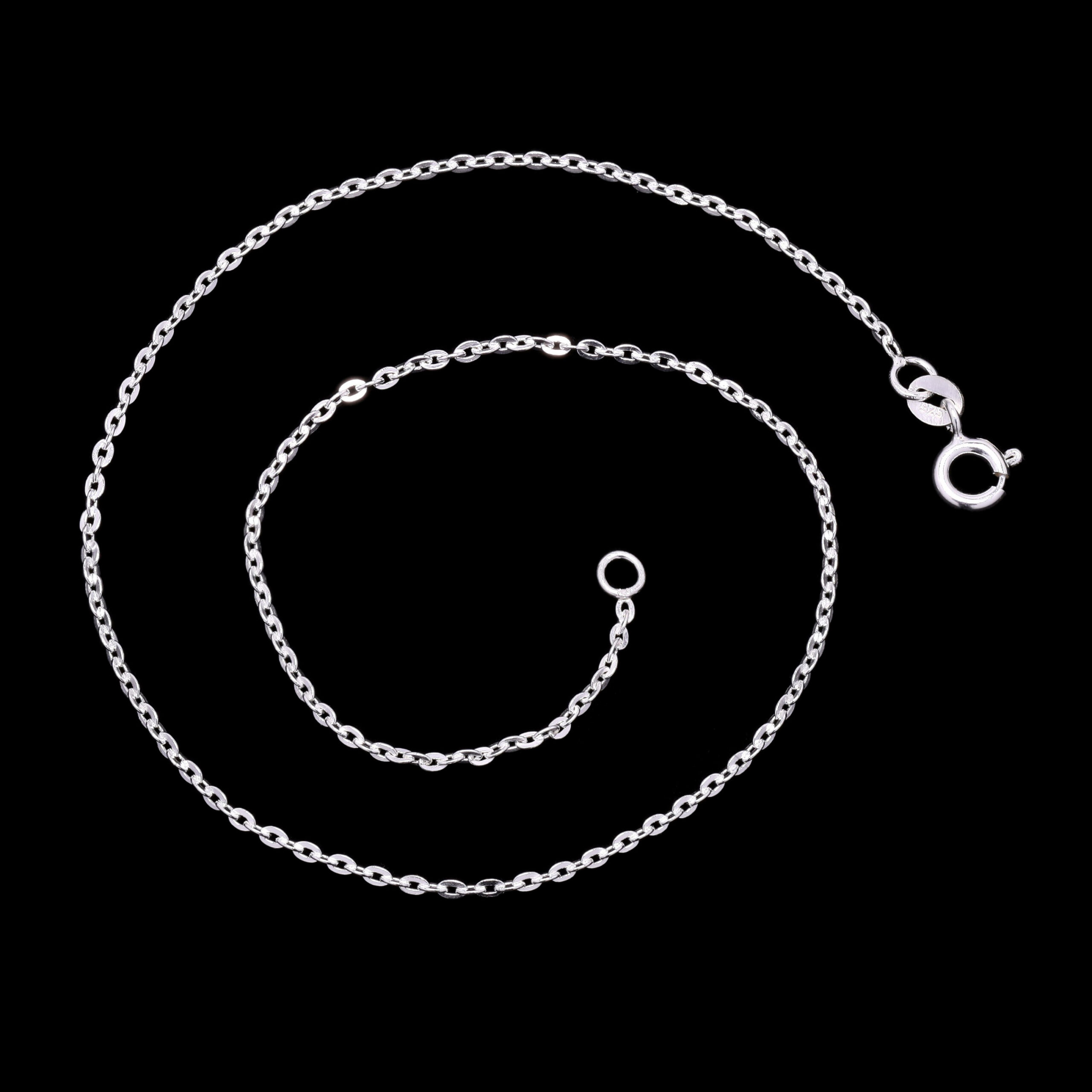 Medium star cut anklet plain 925 Silver. - Image 2