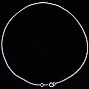 Snake chain plain anklet 925 Silver.