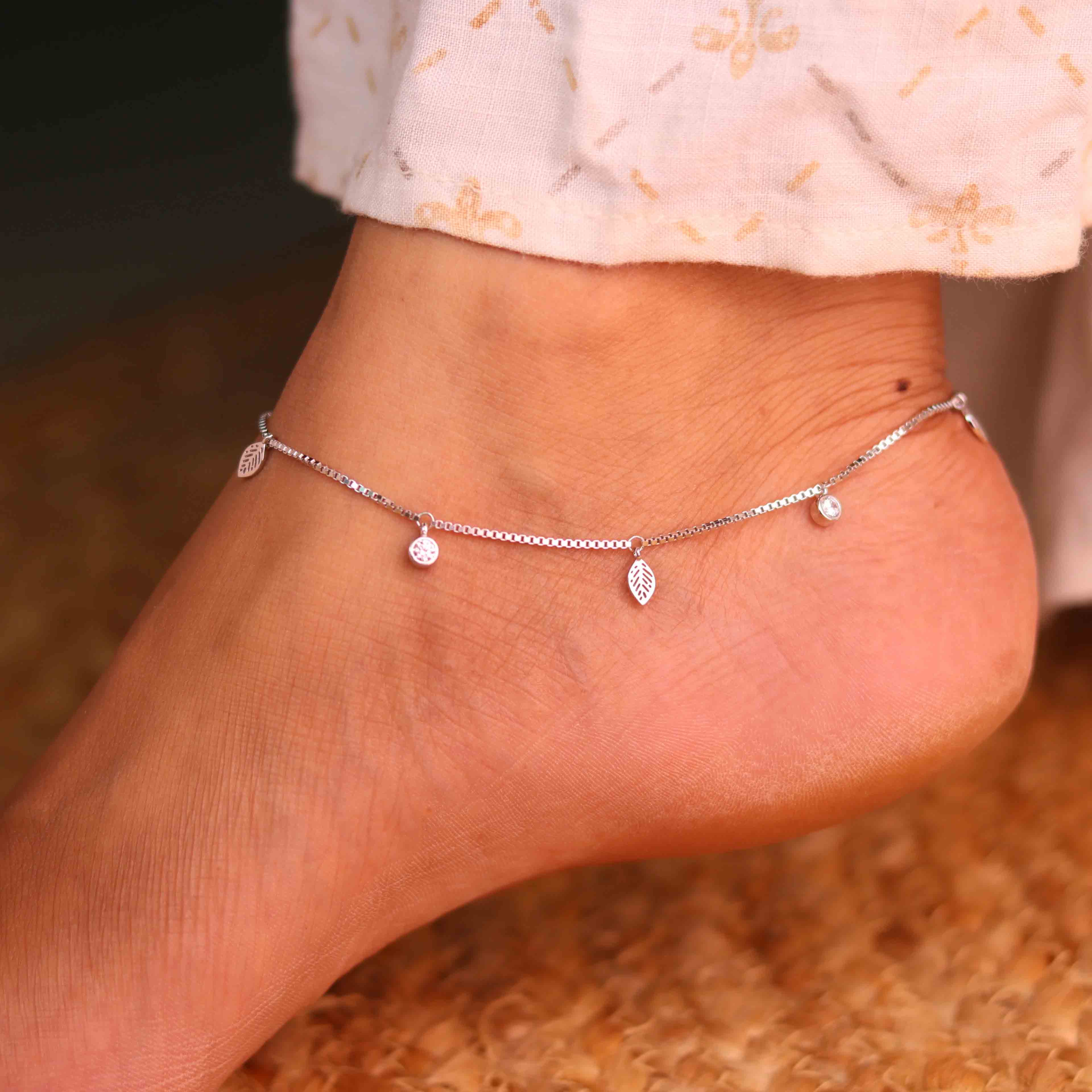 Silver TwinkLeaf payal