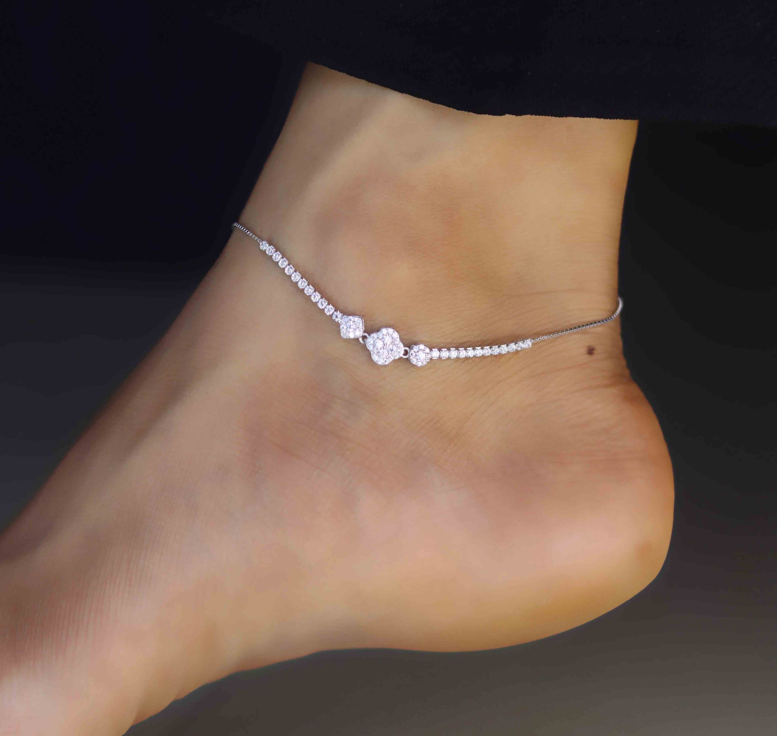 Frosted Mist Silver Payal