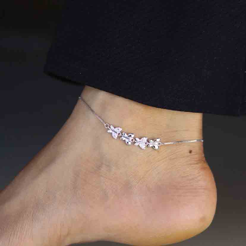 Mystic Monarch Silver Payal