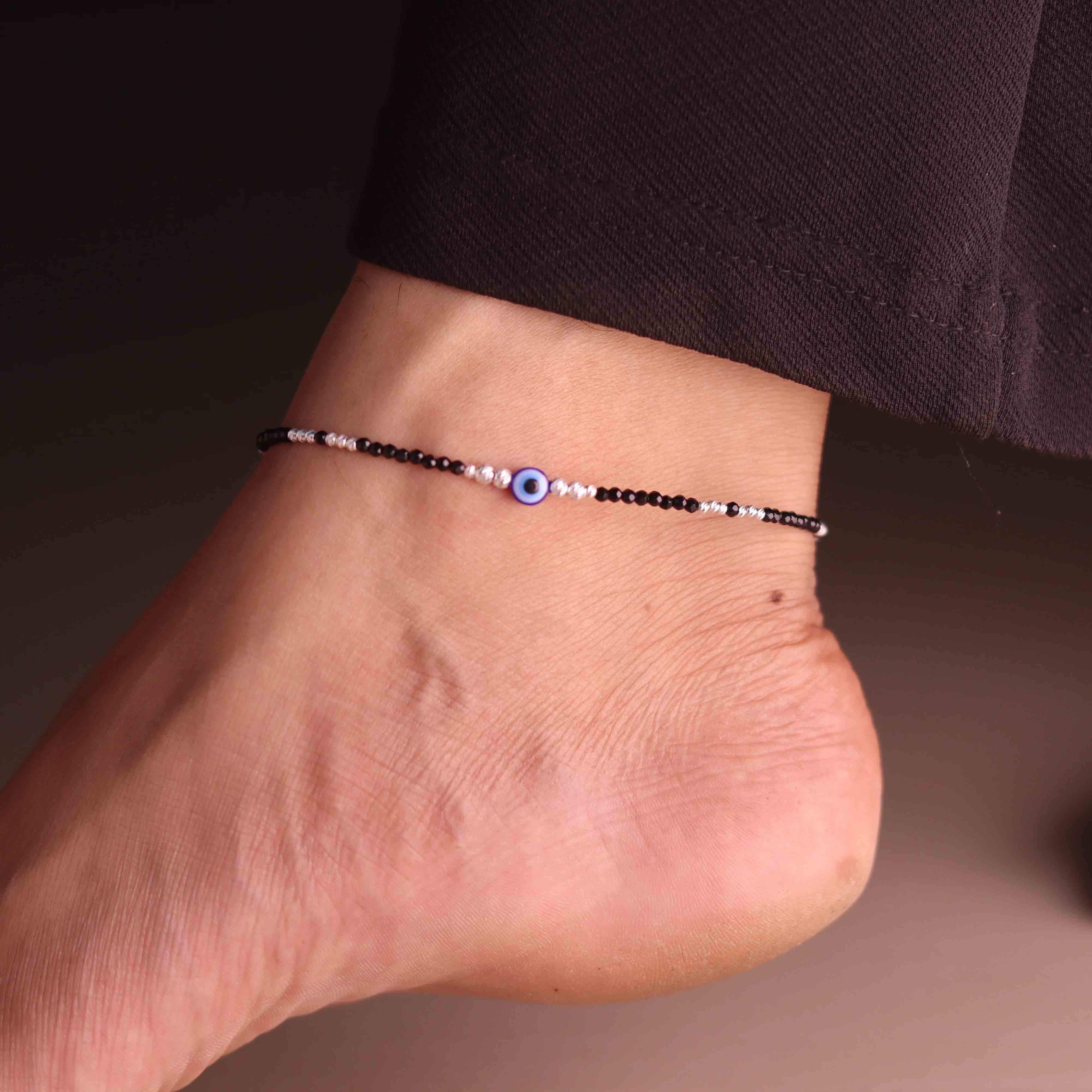 Gaze Silver Payal for Women