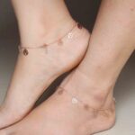 Rose Gold Hanging Leaf Payal