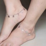 Silver Dangling Leaf Payal