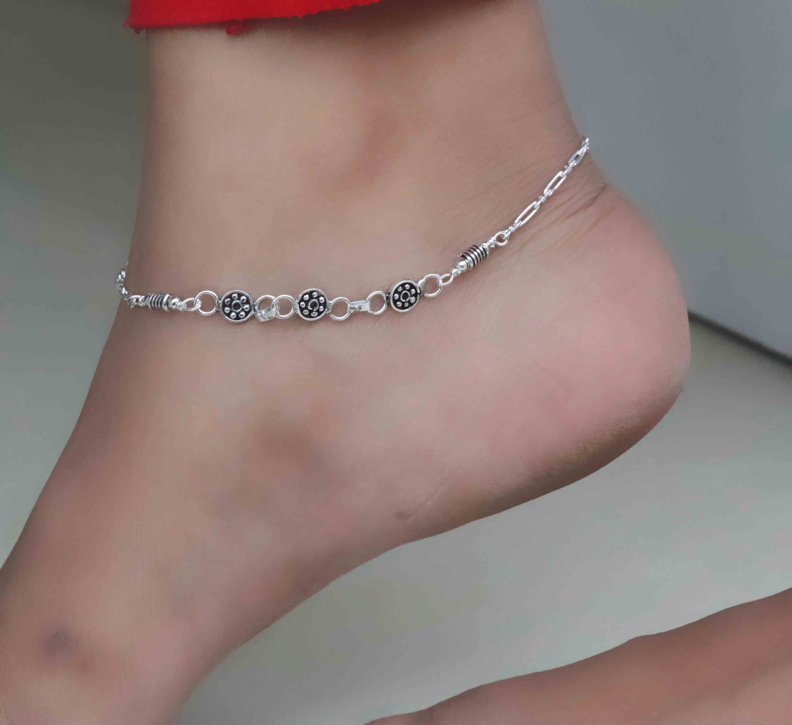 Oxidised Charm Payal